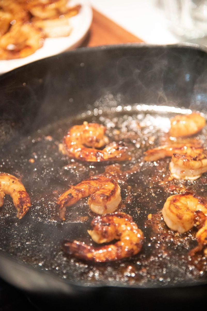 pecan honey shrimp image